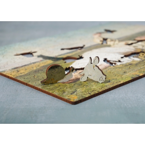 Drewniane puzzle A4 Chełmoński Babie lato 165 el.